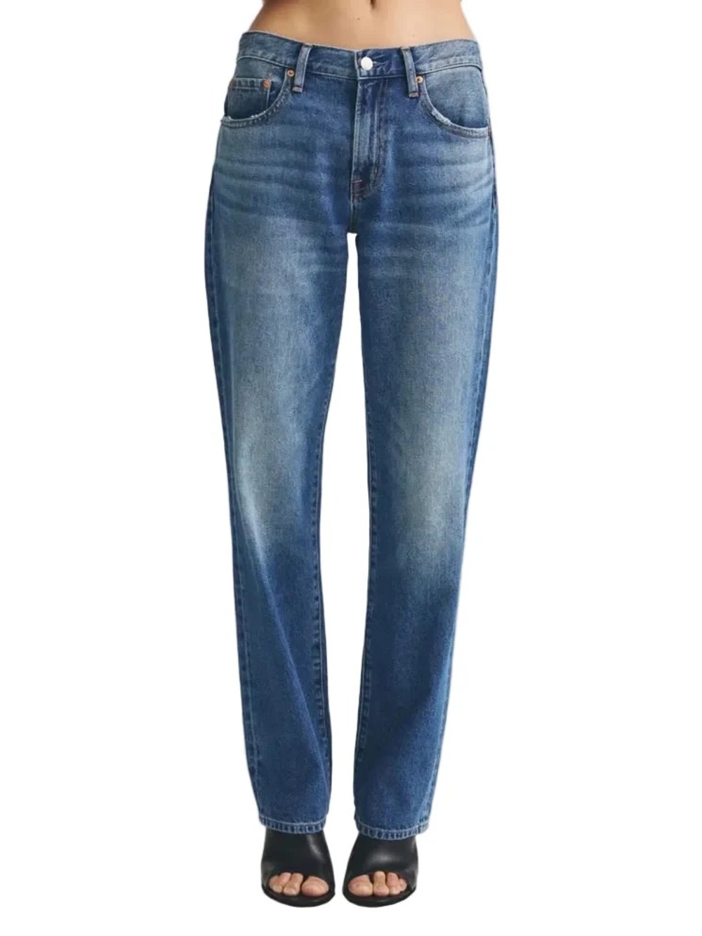 Issa Mid Rise Straight Jean - Picture 2 of 4